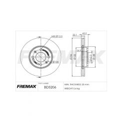 Fremax Brake Disc Front Pair