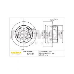 Fremax Brake Disc Rear Pair