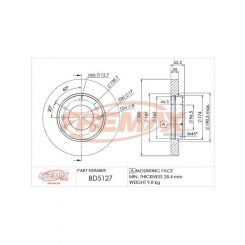 Fremax Brake Disc Front Each