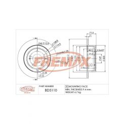 Fremax Brake Disc Rear Pair