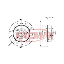 Fremax Brake Disc Rear Pair
