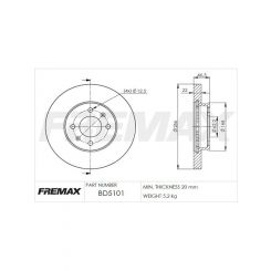 Fremax Brake Disc Front Pair