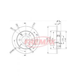 Fremax Brake Disc Rear Pair