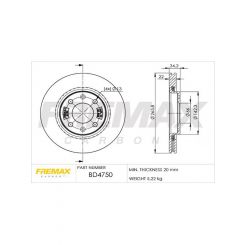Fremax Brake Disc Front Pair