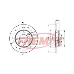 Fremax Brake Disc Rear Pair