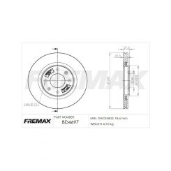 Fremax Brake Disc Front Pair