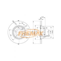 Fremax Brake Disc Front Pair Bmw E87 130, E90 325 330