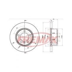 Fremax Brake Disc Front Each Bmw E87 116, 118