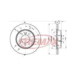 Fremax Brake Disc Front Pair Bmw E46. 320 323 325 328