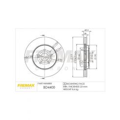 Fremax Brake Disc Front Pair