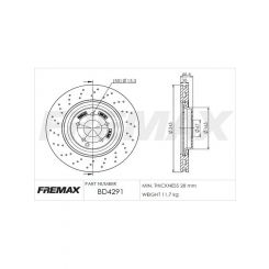 Fremax Brake Disc Front Each