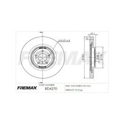 Fremax Brake Disc Front Each