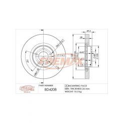 Fremax Brake Disc Front Each
