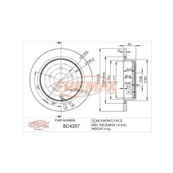 Fremax Brake Disc Rear Pair