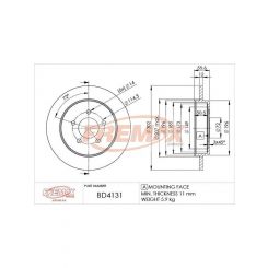 Fremax Brake Disc Rear Pair