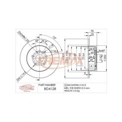 Fremax Brake Disc Rear Pair