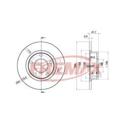 Fremax Brake Disc Rear Pair