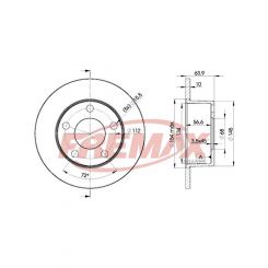 Fremax Brake Disc Rear Pair
