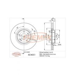 Fremax Brake Disc Front Each
