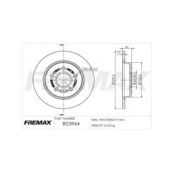 Fremax Brake Disc Rear Pair