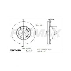Fremax Brake Disc Rear Pair