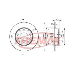 Fremax Brake Disc Rear Pair