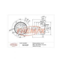 Fremax Brake Disc Rear Pair