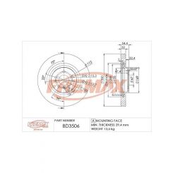 Fremax Brake Disc Front Each
