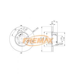 Fremax Brake Disc Front Pair Bmw E87 120, E90 318 320 325