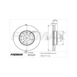 Fremax Brake Disc Front Pair