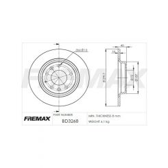 Fremax Brake Disc Rear Pair