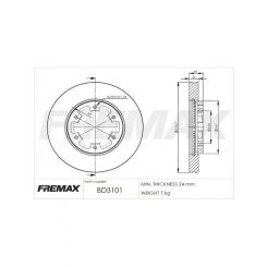 Fremax Brake Disc Front Pair