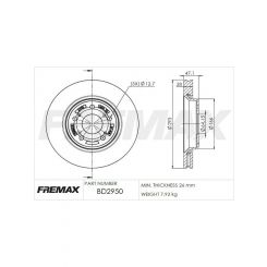 Fremax Brake Disc Front Pair