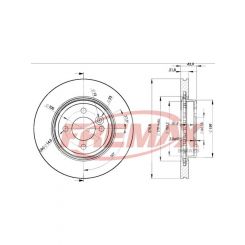 Fremax Brake Disc Front Pair Mini R50 Cooper S One