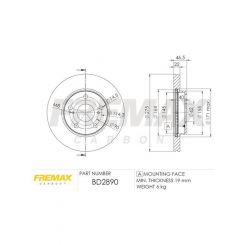 Fremax Brake Disc Front Pair