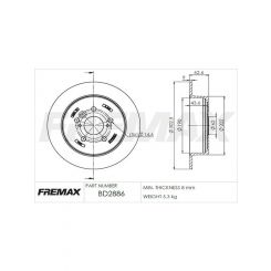 Fremax Brake Disc Rear Pair