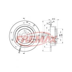 Fremax Brake Disc Rear Pair