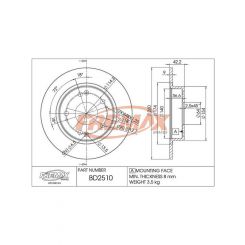 Fremax Brake Disc Rear Pair