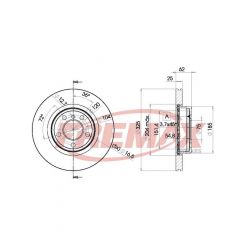 Fremax Brake Disc Front Pair Bmw X3