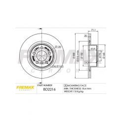 Fremax Brake Disc Rear Pair