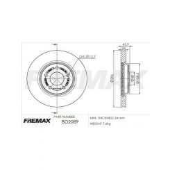 Fremax Brake Disc Front Pair