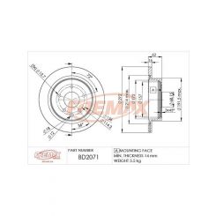 Fremax Brake Disc Rear Pair