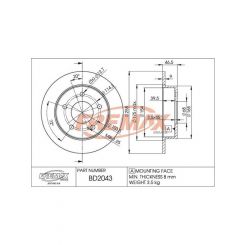 Fremax Brake Disc Rear Pair