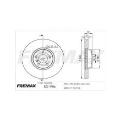 Fremax Brake Disc Front Each