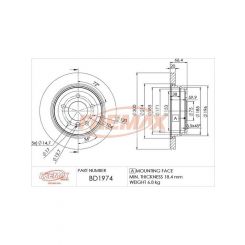 Fremax Brake Disc Rear Pair Bmw E87 130I E90 320 325