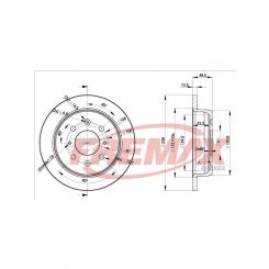 Fremax Brake Disc Rear Pair