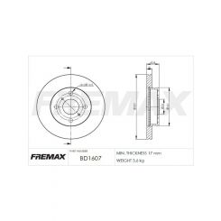 Fremax Brake Disc Front Pair
