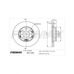 Fremax Brake Disc Front Pair