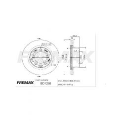Fremax Brake Disc Front Each