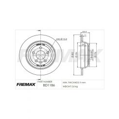Fremax Brake Disc Rear Pair